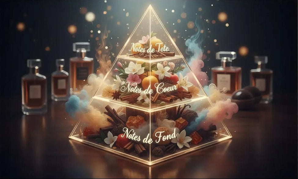 La pyramide olfactive : l’art du parfum en trois temps